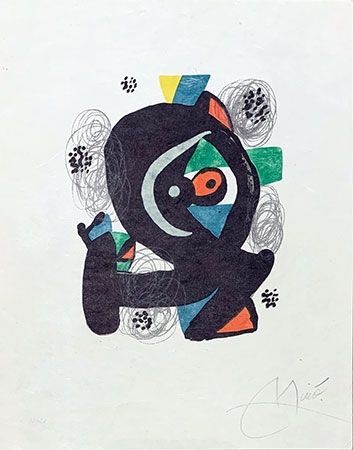 Lithograph Miró - Mélodie acide