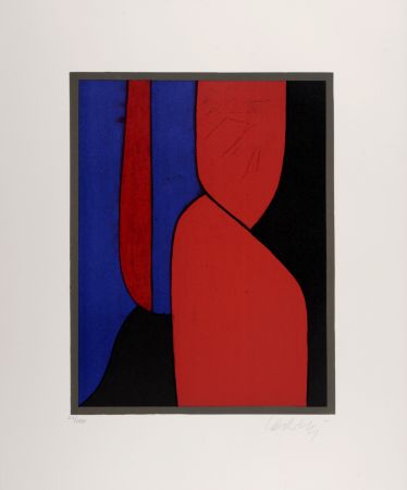 Lithograph Vasarely - Ménerbes, 1972 - Hand-signed