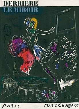 Lithograph Chagall - Nacht in Paris