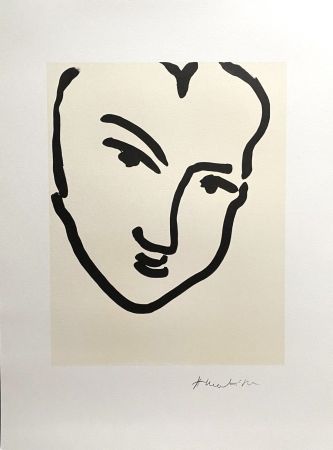 Poster Matisse (After) - Nadia au Visage Penché