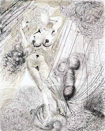 Etching Dali - Naissance de Venus (Birth of Venus)