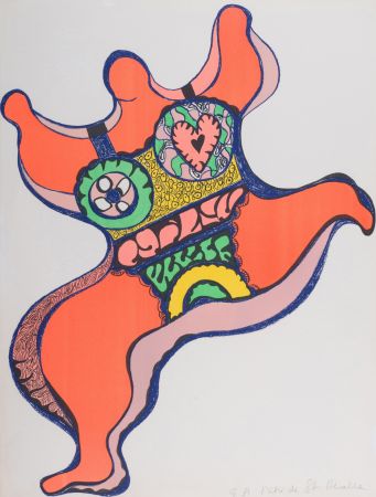Lithograph De Saint Phalle - Nana, 1971. Lithographie signé. 