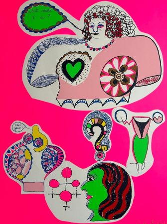 Screenprint De Saint Phalle - Nana Power (Planche xVIi) : What shall I do ? 