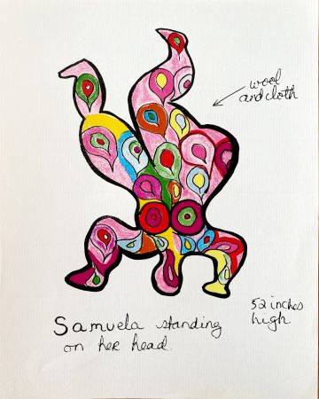 Lithograph De Saint Phalle - Nanas - Samuela