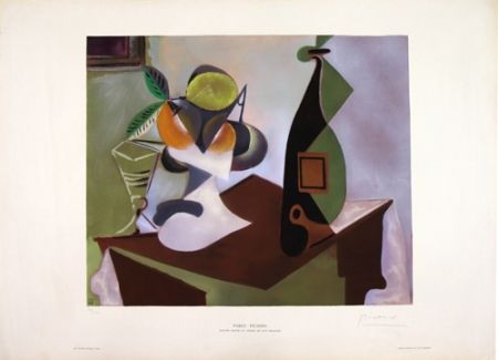 Lithograph Picasso - Nature Morte au Citron et aux Oranges