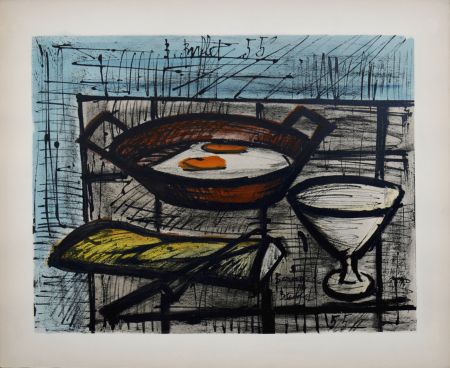 Lithograph Buffet - Nature morte aux oeufs, 1960 - Hand-numbered!