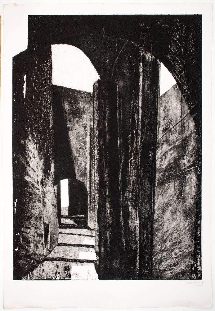 Etching And Aquatint Barbarà - Negre sobre negre