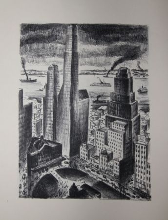 Lithograph Lubbers - NEW-YORK