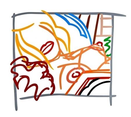 Screenprint Wesselmann - New Bedroom Blonde Doodle