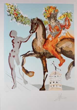 Lithograph Dali - New Jerusalem The Harbinger