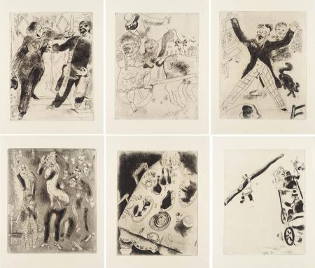 Illustrated Book Chagall - Nicolas Gogol : LES ÂMES MORTES. 118 eaux-fortes originales de Marc Chagall