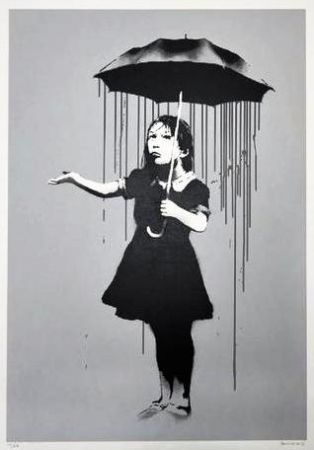 Screenprint Banksy -  Nola Grey Rain