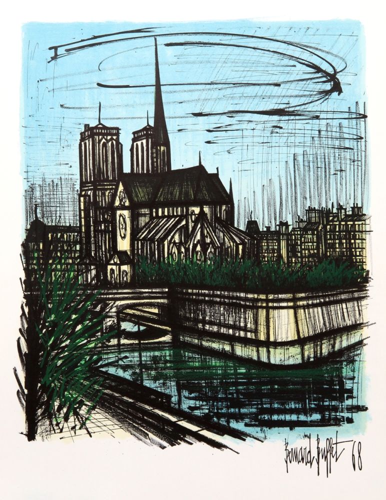Lithograph Buffet - Notre Dame