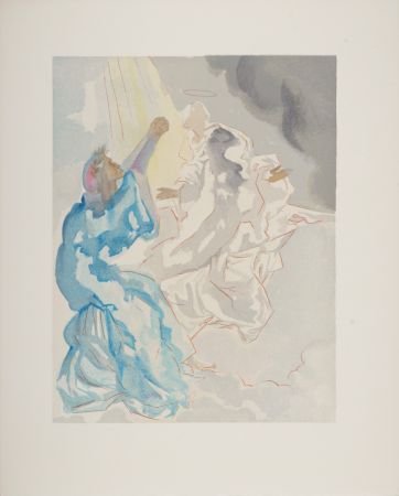 Woodcut Dali - Nouvel aspect de Béatrice, 1963