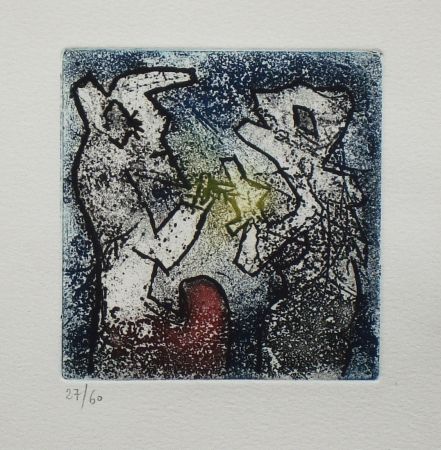 Etching And Aquatint Matta - Noël, noël