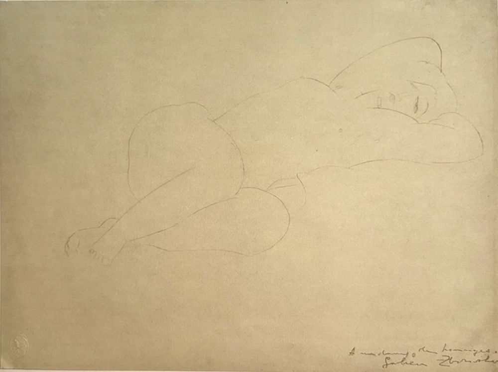 Lithograph Modigliani - Nu