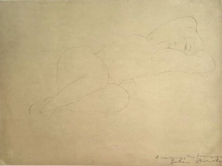Lithograph Modigliani - Nu