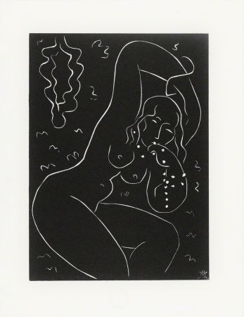 Linocut Matisse - Nu au Bracelet