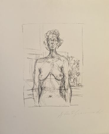 Lithograph Giacometti - Nu Aux Fleurs