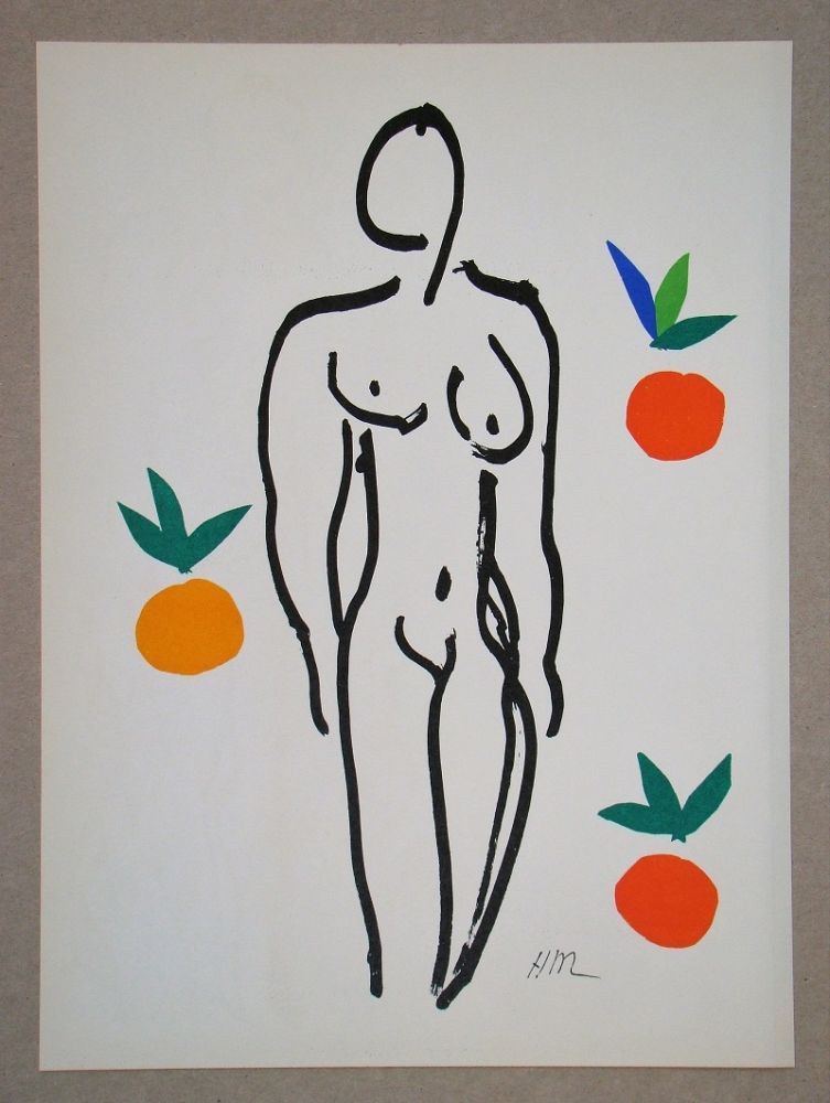 Lithograph Matisse (After) - Nu Aux Oranges - 1953