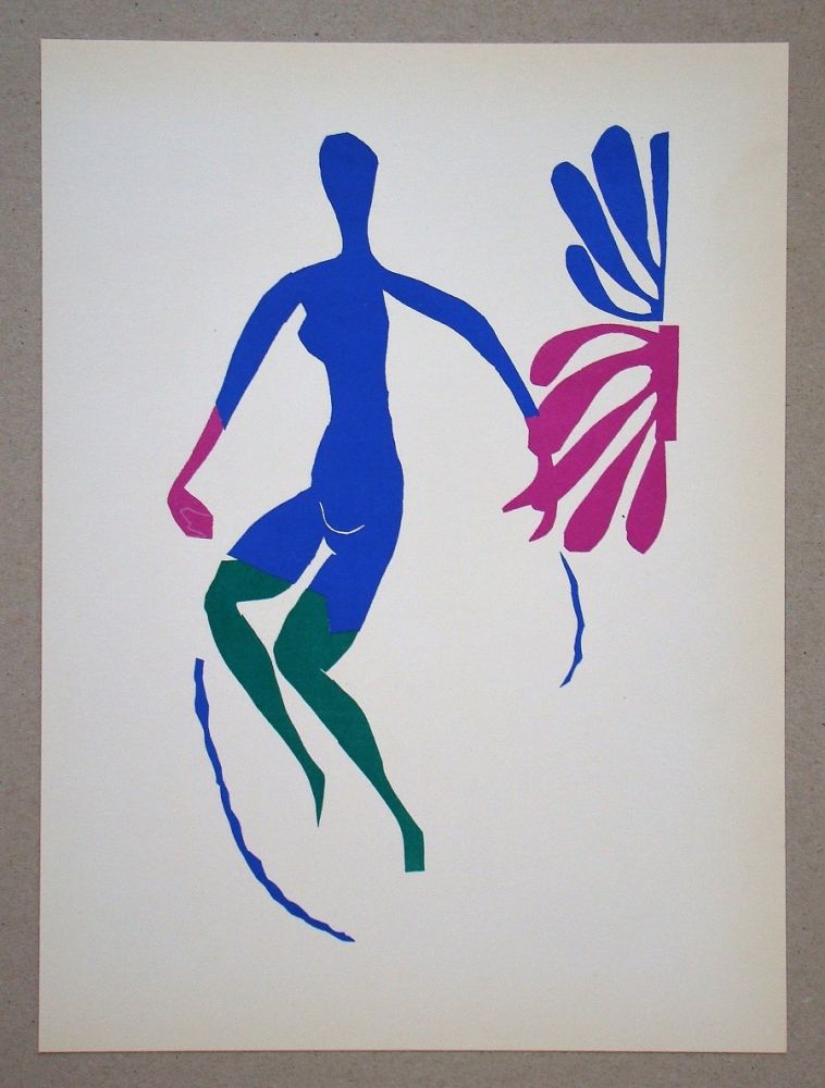 Lithograph Matisse (After) - Nu bleu avec des bas verts - 1952