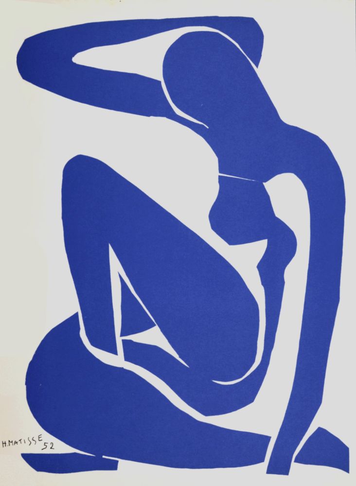 Lithograph Matisse (After) - Nu Bleu I, 1958