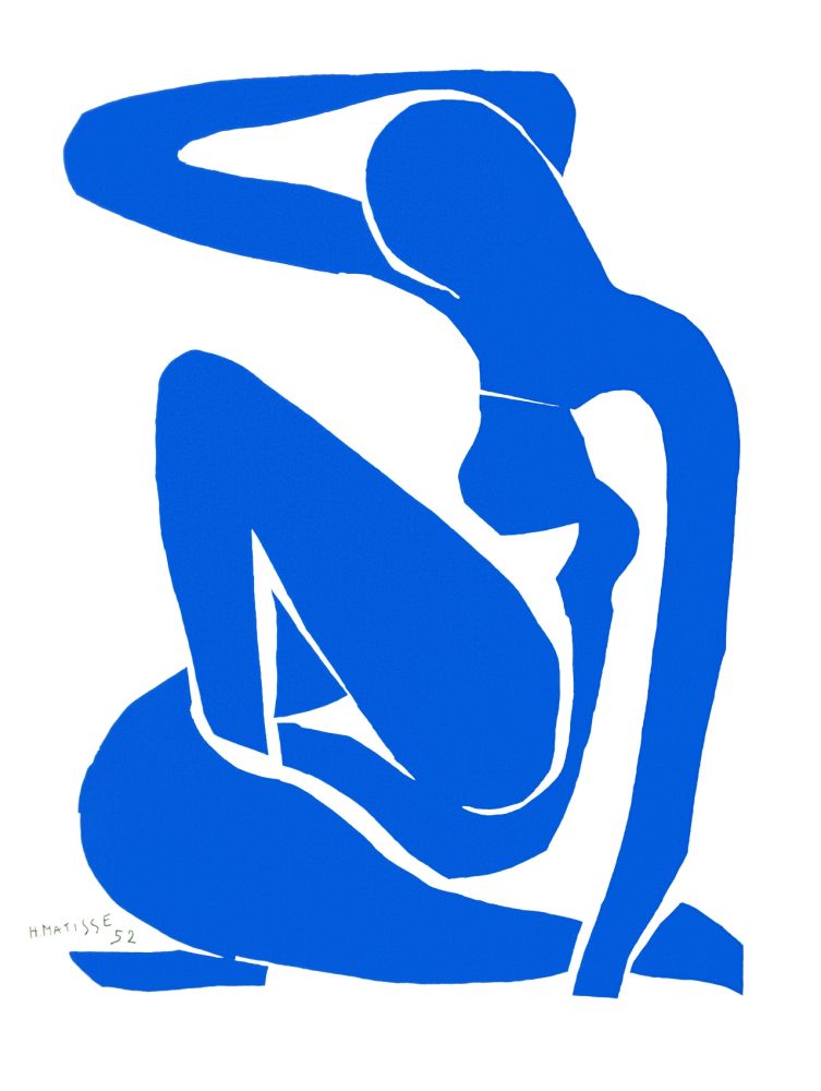 Lithograph Matisse - Nu Bleu I (Blue Nude I)