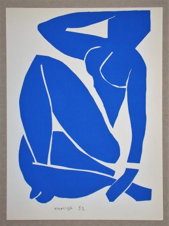 Lithograph Matisse (After) - Nu bleu III.-1952