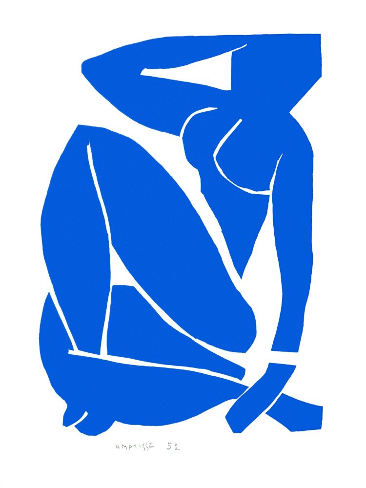 Lithograph Matisse - Nu Bleu III (Blue Nude III)