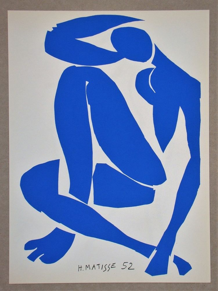 Lithograph Matisse (After) - Nu bleu IV.-1952
