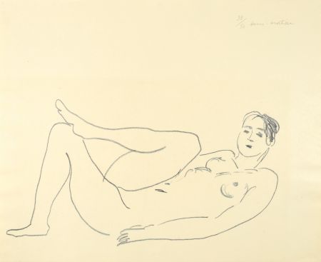 Lithograph Matisse - Nu couché, jambe repliée - Étude de jambes