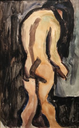 No Technical Rouault - Nu de Dos (Nude from the Back)