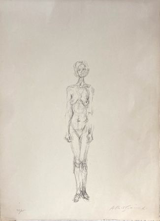Lithograph Giacometti - Nu Debout II, 1961