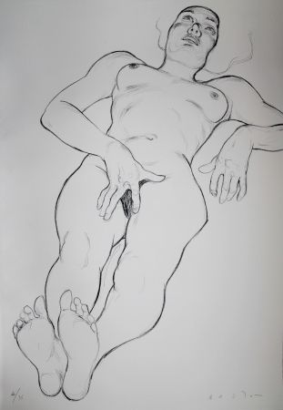 Lithograph Bastow - Nu  Féminin / Female Nude - 6