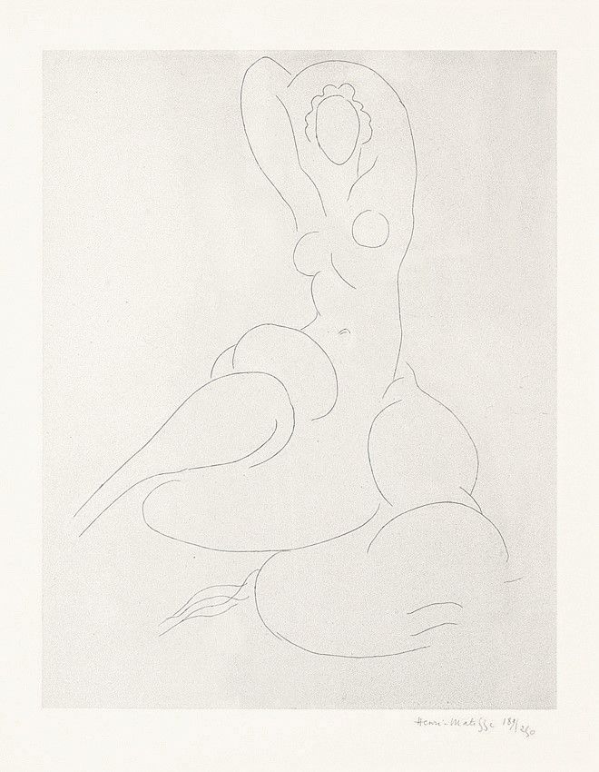 Etching Matisse - Nu pour Cleveland