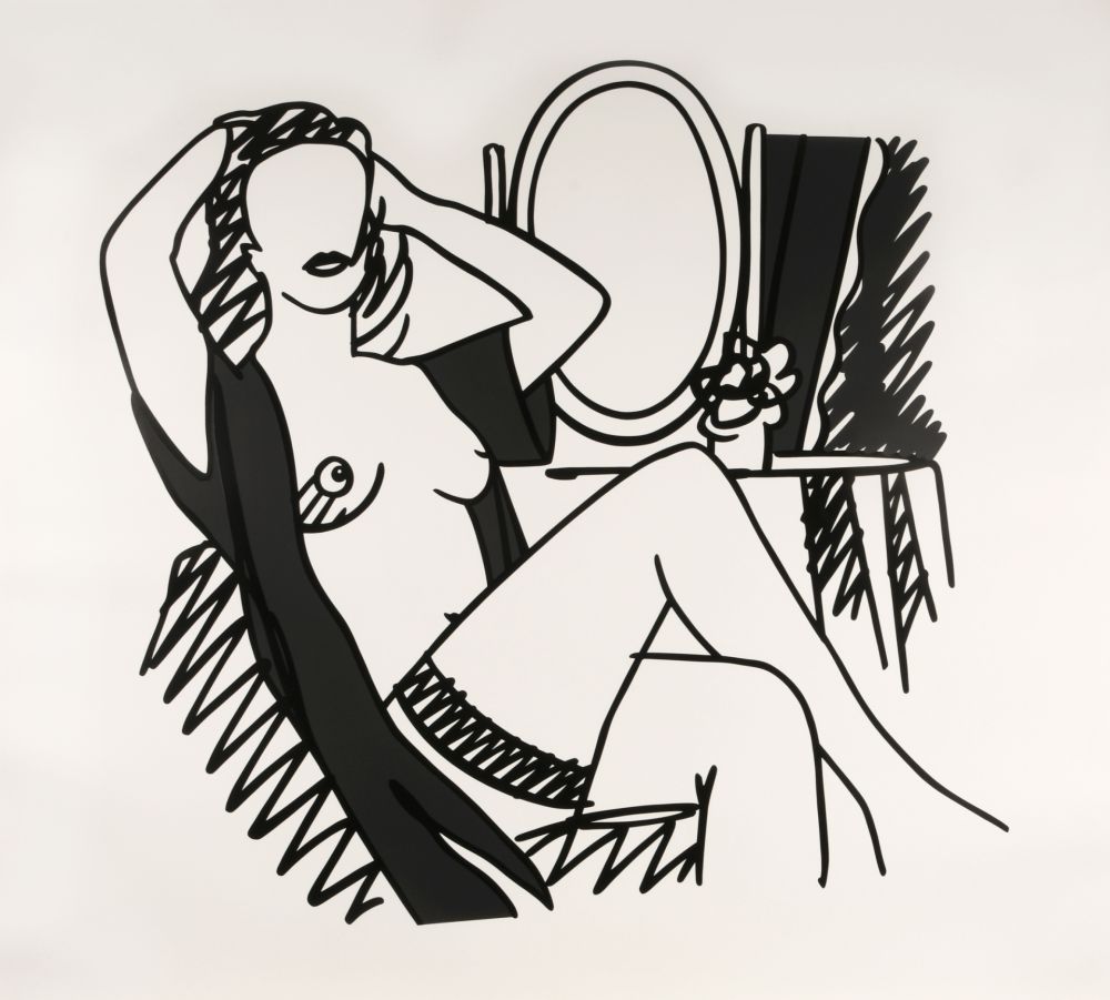 Screenprint Wesselmann - Nude and Mirror