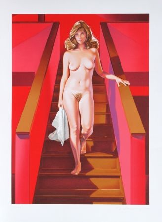 Lithograph Ramos - Nude Descending a Staircase