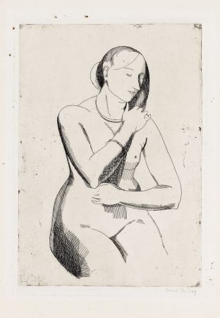 Etching Bishop - Nude (front view)