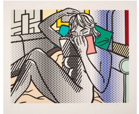 Lithograph Lichtenstein - Nude Reading