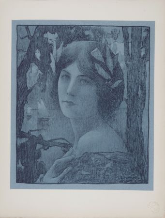Lithograph Guinier - Nuit Douce, 1899