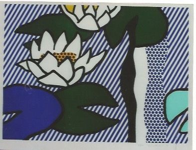 Lithograph Lichtenstein - Nympheas - Water Lilies