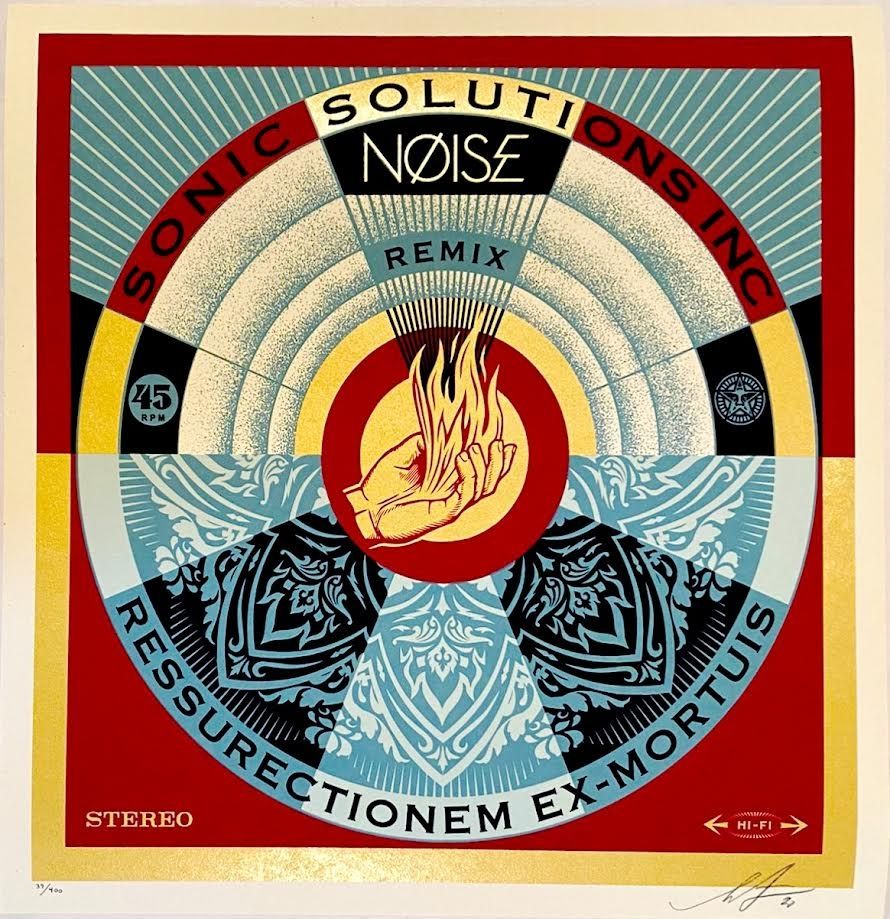 Screenprint Fairey - NØISE/SSI Resurrectionem Ex-Mortuis Remix