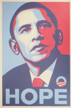 Lithograph Fairey - Obama, Hope