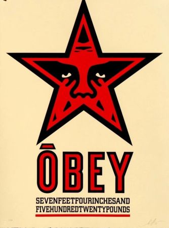 Screenprint Fairey - Obey Star