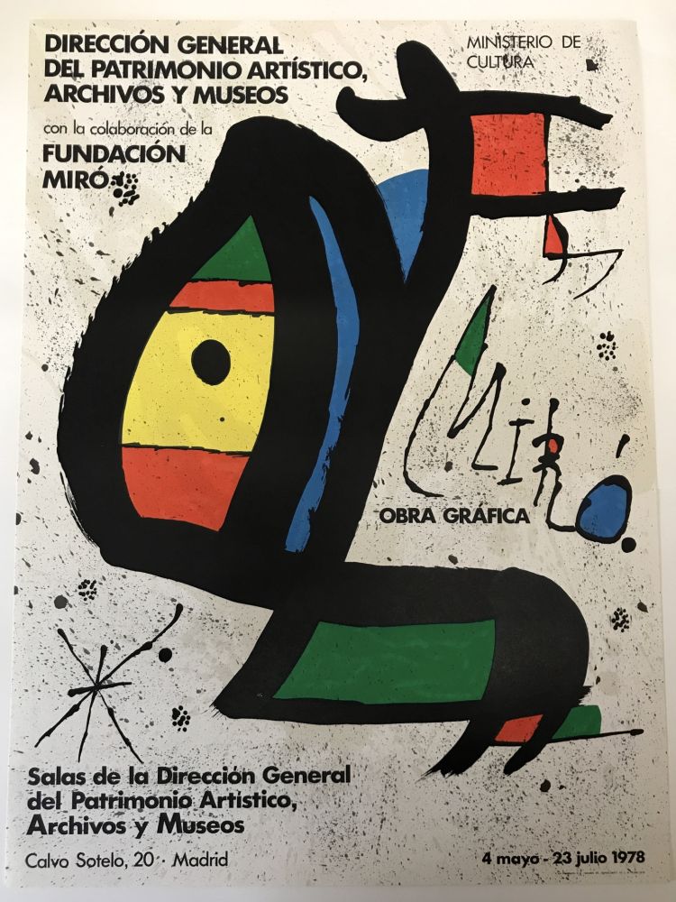 Poster Miró - Obra grafica, Madrid