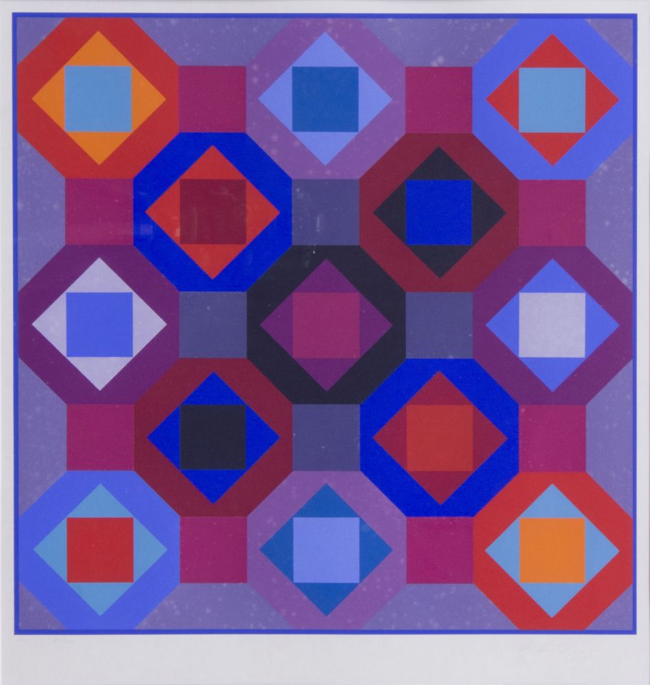 Lithograph Vasarely - OC-TA