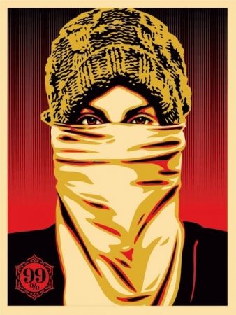 Screenprint Fairey - Occupy Protester