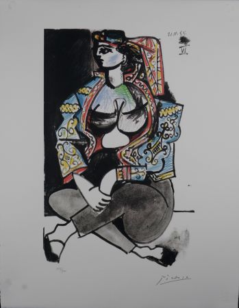 Lithograph Picasso (After) - Odalisque