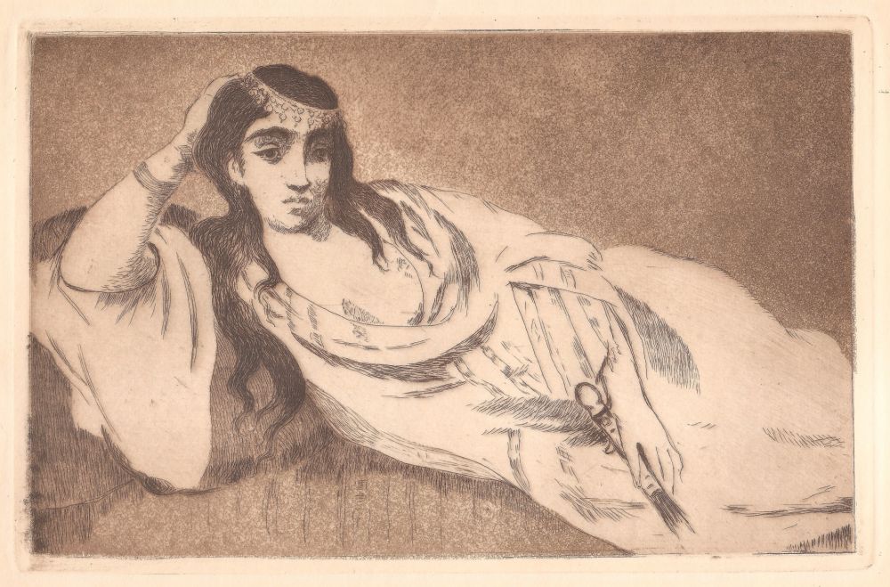Etching And Aquatint Manet - Odalisque (L'odalisque couchée)