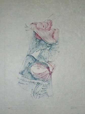 Etching And Aquatint Bellmer - Oeillades ciselées 5